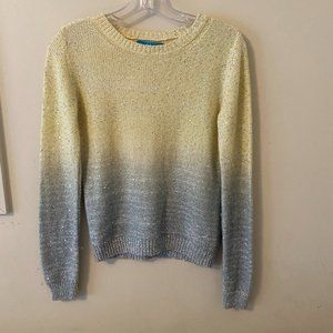 Alice + Olivia Sequin Marled Sequin Loose Fit Sweater